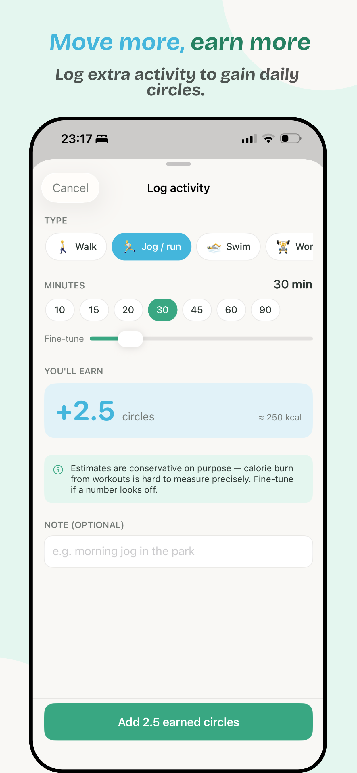 Roundful app screen 3