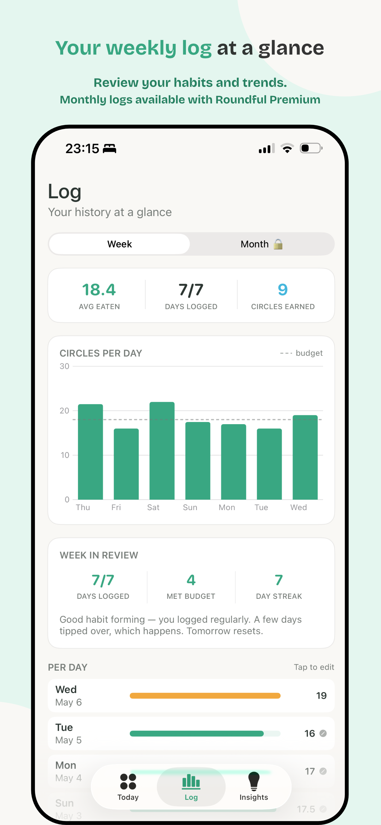 Roundful app screen 4
